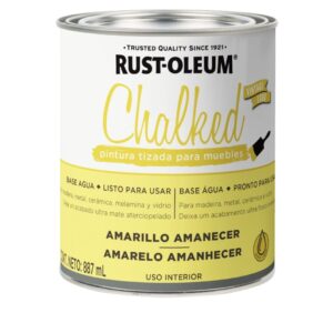 Chalked, Pintura Tizada, Base Agua De Interior, Amarillo Amanecer, 887ML Y ACABADO ULTRA MATE.