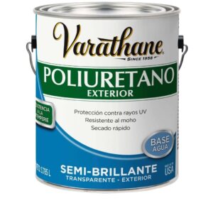 Varathane, Poliuretano de Exterior PARA PISOS, Base Agua Y 3,785L.