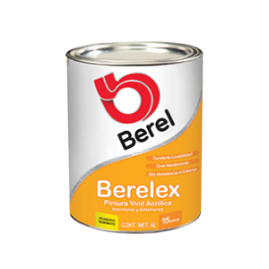 Berelex, Color Amarillo Intenso, 4l y Acabado Satinado.