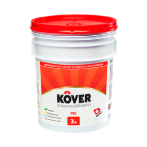 Kover Pro, Impermeabilizante Fibratado, Blanco, 19L y Acabado Mate.
