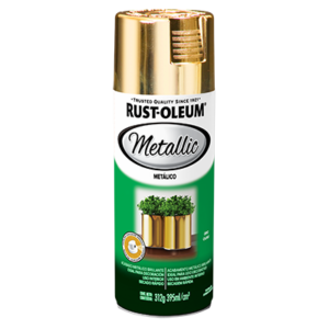 Rust-Oleum, Metallic,  Acabado Metálico,  Bronce Laton Y 395ML.