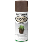 Rust-Oleum Stone, Acabado Piedra, Color Marron  Y 430ML.