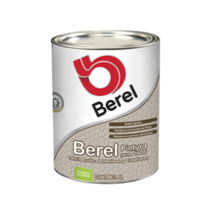 Berel, Pintura para Pisos Serie 3800,color blanco, 4L y Acabado Satinado.