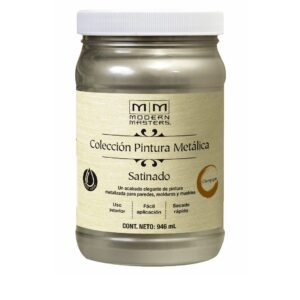 Modern Masters, Pintura Metálica Mate, Base Agua, Champagne, Satinado Y 946ML.