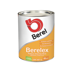 Berelex, Color Blanco, 4l y Acabado Satinado.