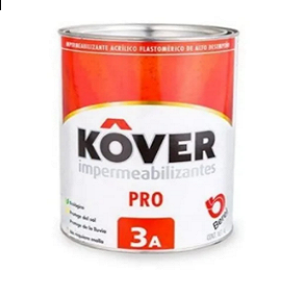 Kover Pro, Impermeabilizante, 4L, Blanco Y Acabado Mate.