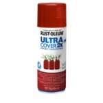 Ultra Cover 2X, Pintura Multiuso en Aerosol, Acabado Brillante, Rojo Colonial Y 430ML.