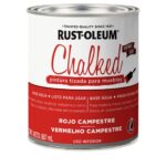 Chalked, Pintura Tizada, Base Agua De Interior, Rojo Campestre, 887ML Y ACABADO ULTRA MATE.