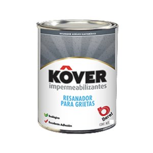 Resanador para Grietas Kover,  1L y Acabado Mate.