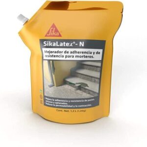 SikaLatex® N Aditivo mejorador de resistencia y adherencias para morteros, aplanados, estucos, pinturas y sellador de superficie. 1.2L