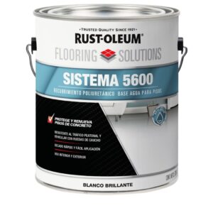 Sistema 5600,  Recubrimiento Poliuretánico, Base Agua, Blanco, 3.78 L y Semi Brillante.