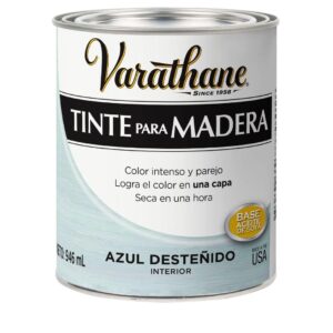 Varathane Tinte para Madera - Colores Desgastados Azul desteñido, Acabado Mate y 946ml.