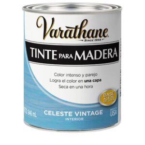 Varathane Tinte para Madera - Colores Desgastados CELESTE VINTAGE, Acabado Mate y 946ml.