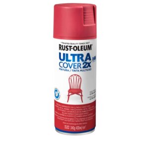 Ultra Cover 2X, Pintura Multiuso en Aerosol, Acabado Ultra Mate, rojo ciruela y ultra mate.