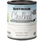 Chalked Pintura Tizada, Base Agua de Exterior, color Blanco Tiza Y 887ML.