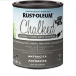 Chalked Pintura Tizada, Base Agua de Exterior, color ANTRACITA Y 887ML.