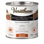 Aceite Protector para Maderas Apto Alimentos, transparente acabado brillante y 473ml.