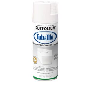 Rust-Oleum Tub & Tile, Aerosol para bañeras y azulejos, color blanco brillante y 430ml.