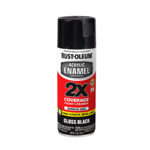 Rust Oleum Acrylic enamel 2x gloss black y 340g