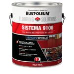Sistema 9100 Epoxi Mastic  (Base 3,785L, Activador Inmersión 3,785L) Rojo Real Semi BRILLANTE